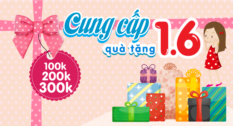 Dịch vụ cung cấp quà tặng 1/6