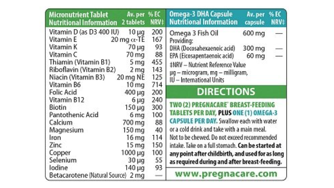 Công Dụng Của Pregnacare Max