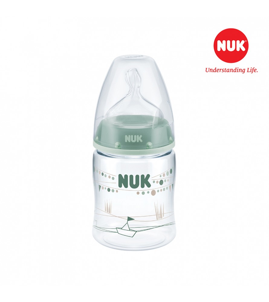 Bình sữa NUK Premium Choice nhựa PA 150ml núm ti Silicone S1 -M