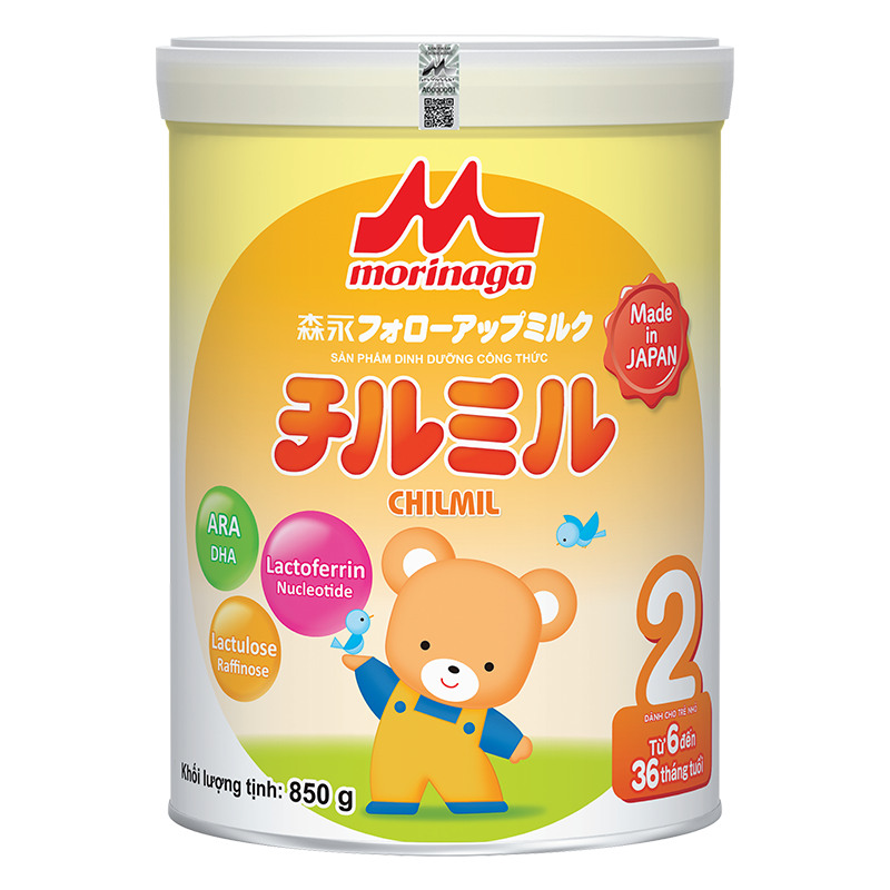 Sữa bột Morinaga CTY số 2 Chimil - 850g (6-36 tháng) (mẫu mới)